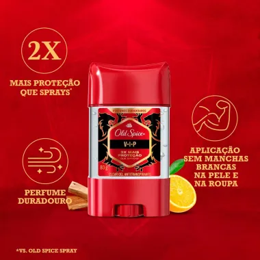 Desodorante Old Spice Vip Clear Gel Stick Antitranspirante 80g