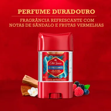 Desodorante Old Spice Refrescante Clear Gel Stick Antitranspirante 80g