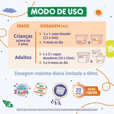 Benedesc Plus Pediátrico Xarope Descongestionante Sabor Uva 120ml