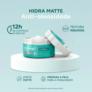 Gel Creme Hidratante Monange Facial Antioleosidade 80g