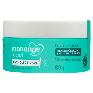 Gel Creme Hidratante Monange Facial Antioleosidade 80g