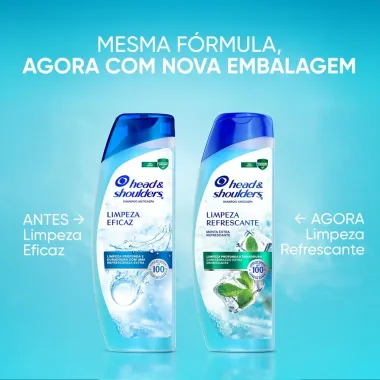 Shampoo Anticaspa Head & Shoulders Limpeza Refrescante 200ml