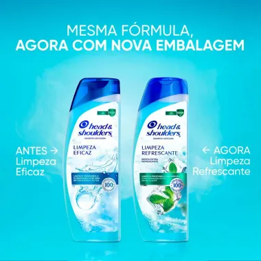 Shampoo Anticaspa Head & Shoulders Limpeza Refrescante 200ml