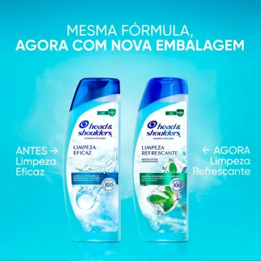 Shampoo Anticaspa Head & Shoulders Limpeza Refrescante 400ml