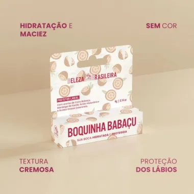 Protetor Labial Beleza Brasileira Boquinha Babaçu 4g