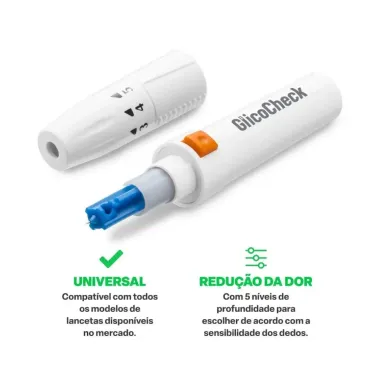 Lancetador Care Plus Multi Saúde GlicoCheck HC517