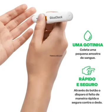 Lancetador Care Plus Multi Saúde GlicoCheck HC517