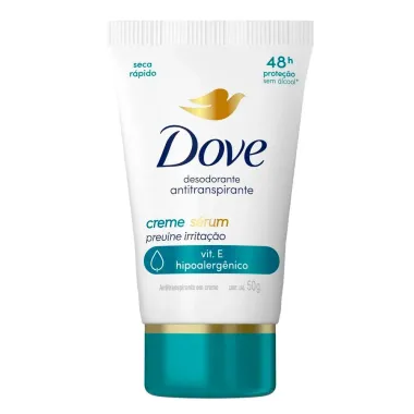 Desodorante Dove Antitranspirante Creme Sérum Previne Irritação 50g