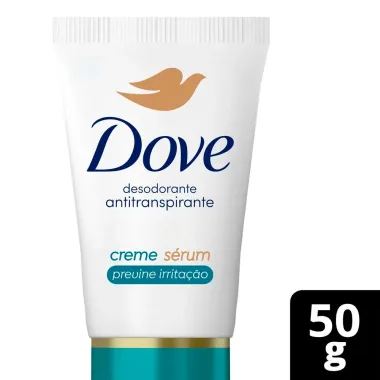 Desodorante Dove Antitranspirante Creme Sérum Previne Irritação 50g