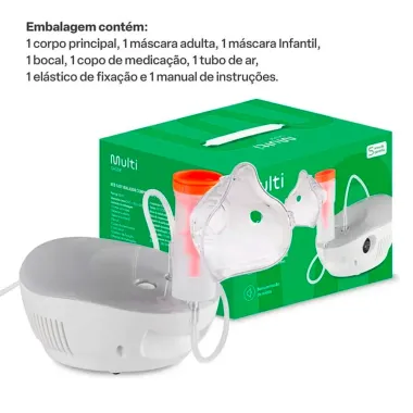 Inalador Compressor Multilaser Neb Easy Sa&uacute;de Bivolt