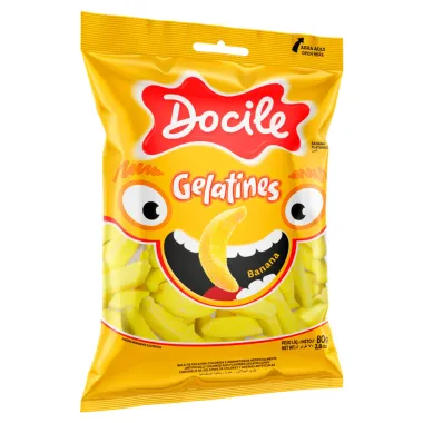 Bala de Gelatina Docile Gelatines Banana 80g_2