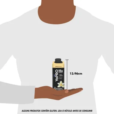 YoPRO Bebida L&aacute;ctea UHT Milkshake de Baunilha 15g de prote&iacute;nas 250ml