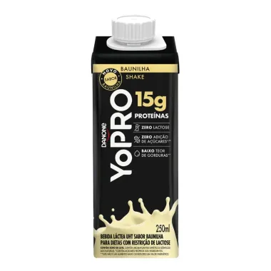 YoPRO Bebida Milkshake de Baunilha 15g de proteínas 250ml