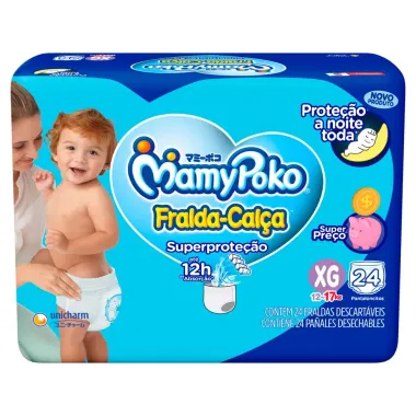 Fralda Calça MamyPoko Super Proteção XG 24 Unidades