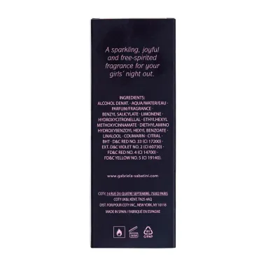 Perfume Miss Gabriela Sabatini Night Eau de Toilette 30ml