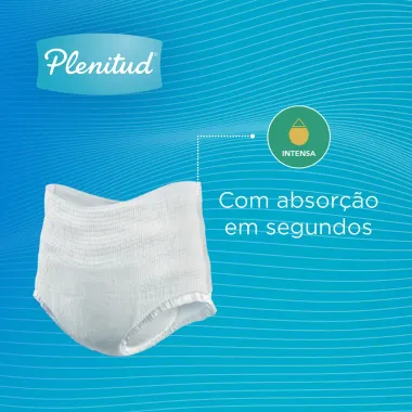 Roupa Íntima Plenitud Classic Intensa Tamanho P/M 24 Unidades Leve Mais Por Menos