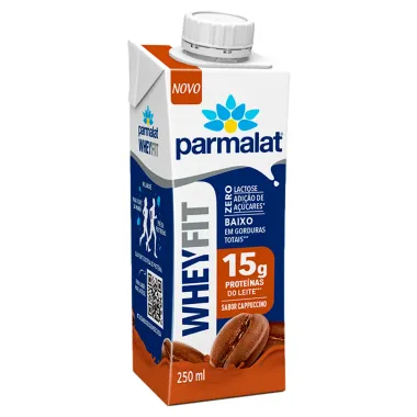 Bebida Láctea UHT Parmalat WheyFit Capuccino 250ml_Caixa