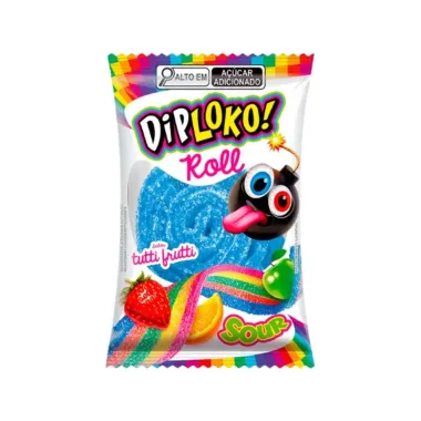 BALA GEL DIPLOKO ROLL TUTTI FRUT18G