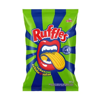 Batata Ruffles Elma Chips Sabor Cebola e Salsa 68g