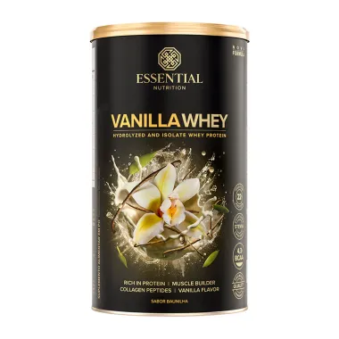 Vanilla Whey Essential Nutrition com 22g de Proteína Sabor Baunilha 750g