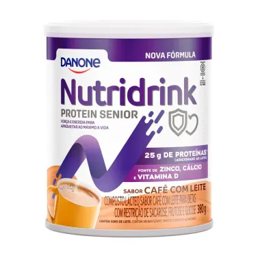 Nutridrink Protein Senior Sabor Caf&eacute; com Leite 380g