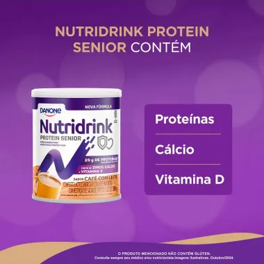 Nutridrink Protein Senior Sabor Caf&eacute; com Leite 380g