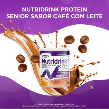 Nutridrink Protein Senior Sabor Caf&eacute; com Leite 380g