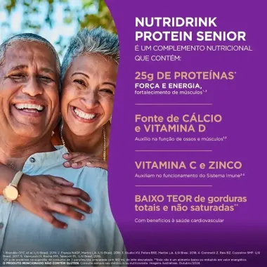 Nutridrink Protein Senior Sabor Caf&eacute; com Leite 380g