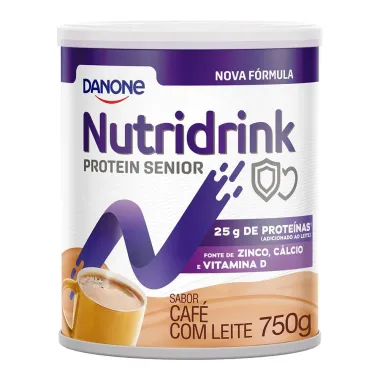 Nutridrink Protein S&ecirc;nior Sabor Caf&eacute; com Leite 750g