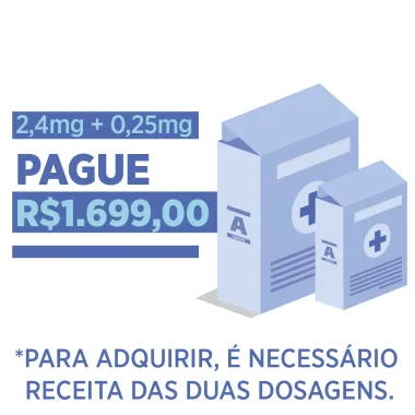Wegovy 2,4mg Semaglutida com 4 Doses Injet&aacute;veis