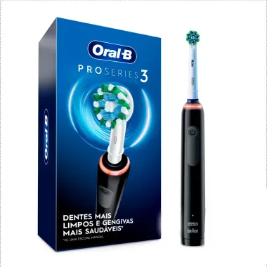 Escova Dental Elétrica Oral-B Pro Series 3 Recarregável e Refil