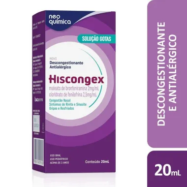 Hiscongex Gotas com 20ml