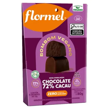 Bombom Flormel 72% Cacau 60g