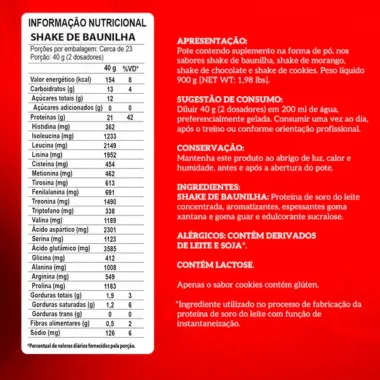 My Whey Integralmedica 21g de Prote&iacute;na Sabor Baunilha 900g