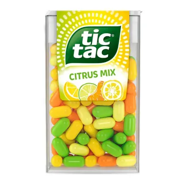 Pastilha Tic Tac Citrus Mix 14,5g