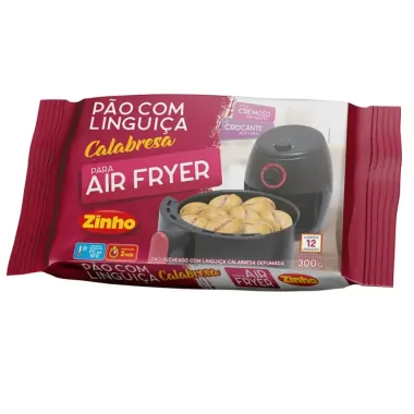 Pão com Linguiça Calabresa Defumada 12 Unidades 300g