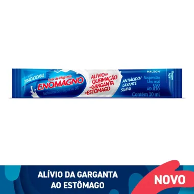 Leite de Magn&eacute;sia EnoMagno Sabor Tradicional 10ml