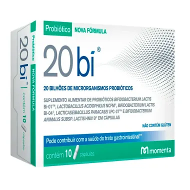 20 Bi Probiótico com 10 Cápsulas