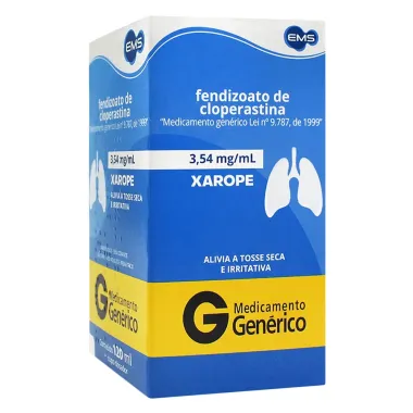 Fendizoato de Cloperastina EMS Genérico Xarope com 120ml