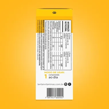Lavitan Vitamina D3 2.000UI com 30 Comprimidos Revestidos