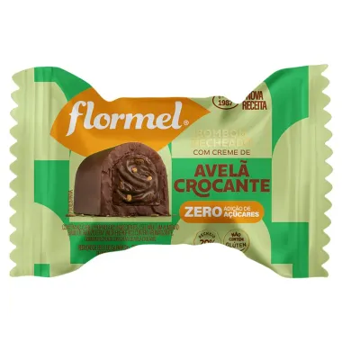 Bombom Flormel Recheado com Creme de Avelã Crocante 12g