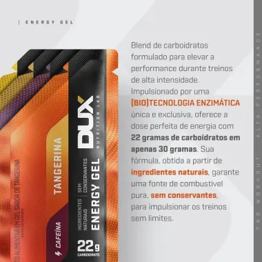 Energy Gel Dux Nutrition Lab 22g de Carboidrato Caramelo 30g