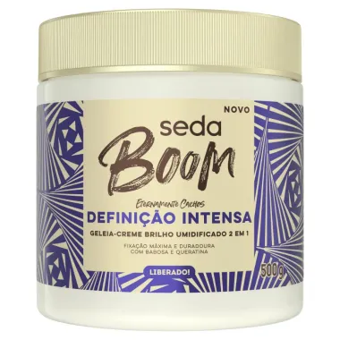 Geleia Creme Seda Boom Definição Intensa 2 em 1 Eternamente Cachos 500g