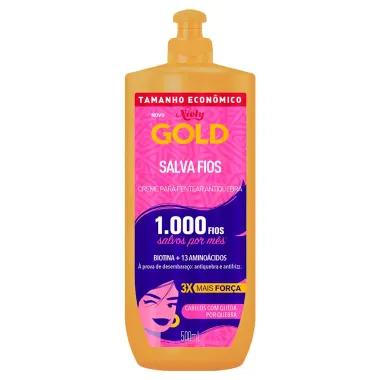 Kit Niely Gold Salva Fios Antiquebra Shampoo 275ml e Condicionador 175ml