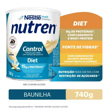 Nutren Control Diet Baunilha Complemento Alimentar 740g