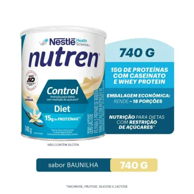 Nutren Control Baunilha Complemento Alimentar 740g