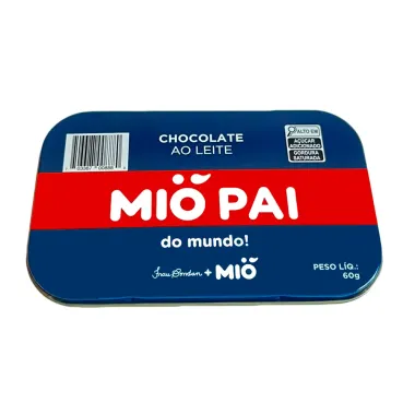 Chocolate Ao Leite Mió Pai do Mundo Lata 60g