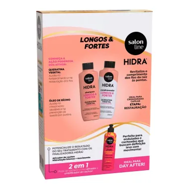 Shampoo e Condicionador Salon Line Hidra Longos e Fortes 300ml cada Preço Especial