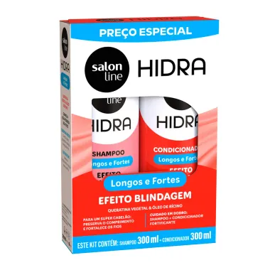 Shampoo e Condicionador Salon Line Hidra Longos e Fortes Efeito Blindagem 300ml cada Pre&ccedil;o Especial
