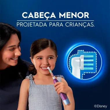 Escova Dental Infantil Oral-B Disney Princess Cores Sortidas + 2 Pilhas AA